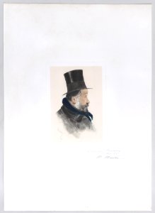 Portrait of Edgar Degas in profile Met DP887402