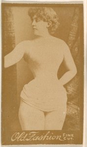 Portrait of actress, from the Actresses series (N664) promoting Old Fashion Fine Cut Tobacco MET DPB869632