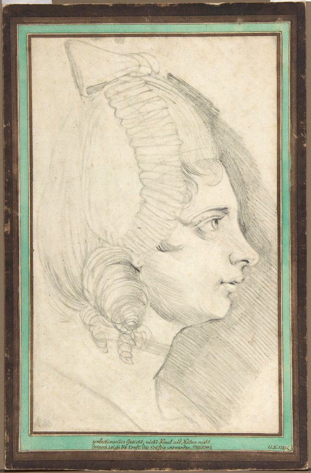 Portrait of a Young Lady Drawn in Left Profile MET DP803696