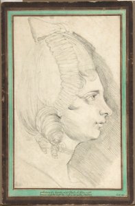 Portrait of a Young Lady Drawn in Left Profile MET DP803696