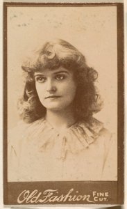 Portrait of actress, from the Actresses series (N664) promoting Old Fashion Fine Cut Tobacco MET DPB869751