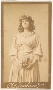 Portrait of actress, from the Actresses series (N664) promoting Old Fashion Fine Cut Tobacco MET DPB869573