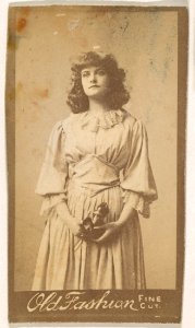 Portrait of actress, from the Actresses series (N664) promoting Old Fashion Fine Cut Tobacco MET DPB869575