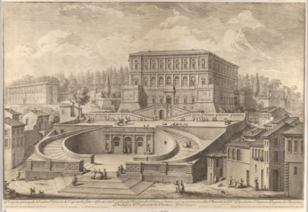 Prospetto principale di Palazzo di Caprarola MET DP836552