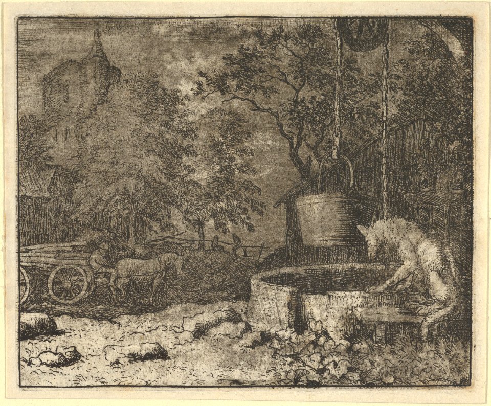 Renard Plays Another Trick on the She-Wolf from Hendrick van Alcmar's Renard The Fox MET DP837683