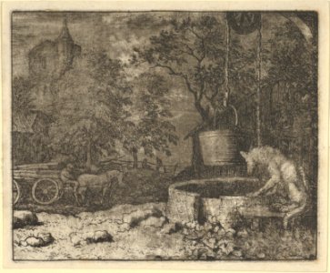 Renard Plays Another Trick on the She-Wolf from Hendrick van Alcmar's Renard The Fox MET DP837683