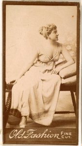 Portrait of actress, from the Actresses series (N664) promoting Old Fashion Fine Cut Tobacco MET DPB869690