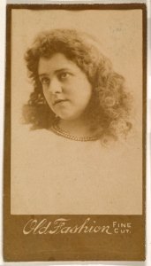 Portrait of actress, from the Actresses series (N664) promoting Old Fashion Fine Cut Tobacco MET DPB869753