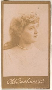 Portrait of actress, from the Actresses series (N664) promoting Old Fashion Fine Cut Tobacco MET DPB869757