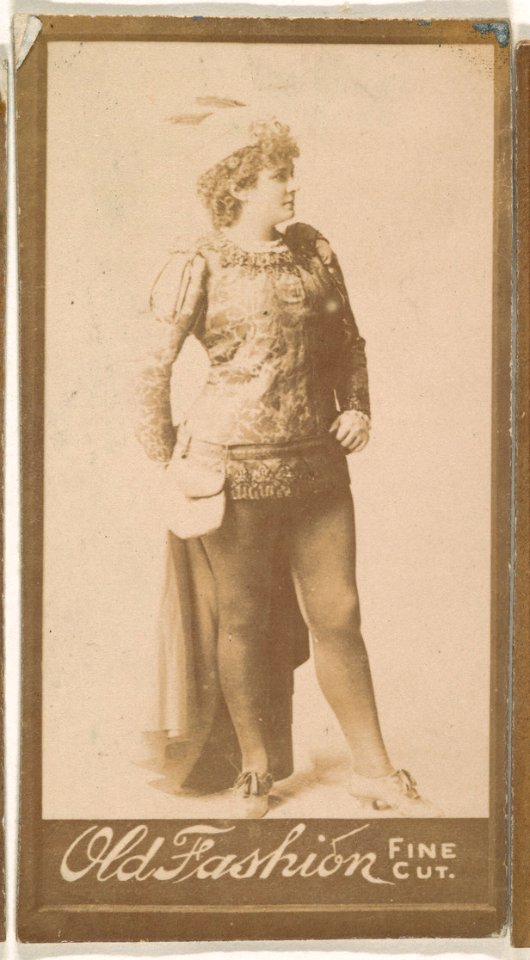 Portrait of actress, from the Actresses series (N664) promoting Old Fashion Fine Cut Tobacco MET DPB869657