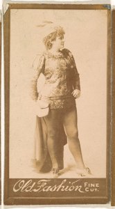 Portrait of actress, from the Actresses series (N664) promoting Old Fashion Fine Cut Tobacco MET DPB869657