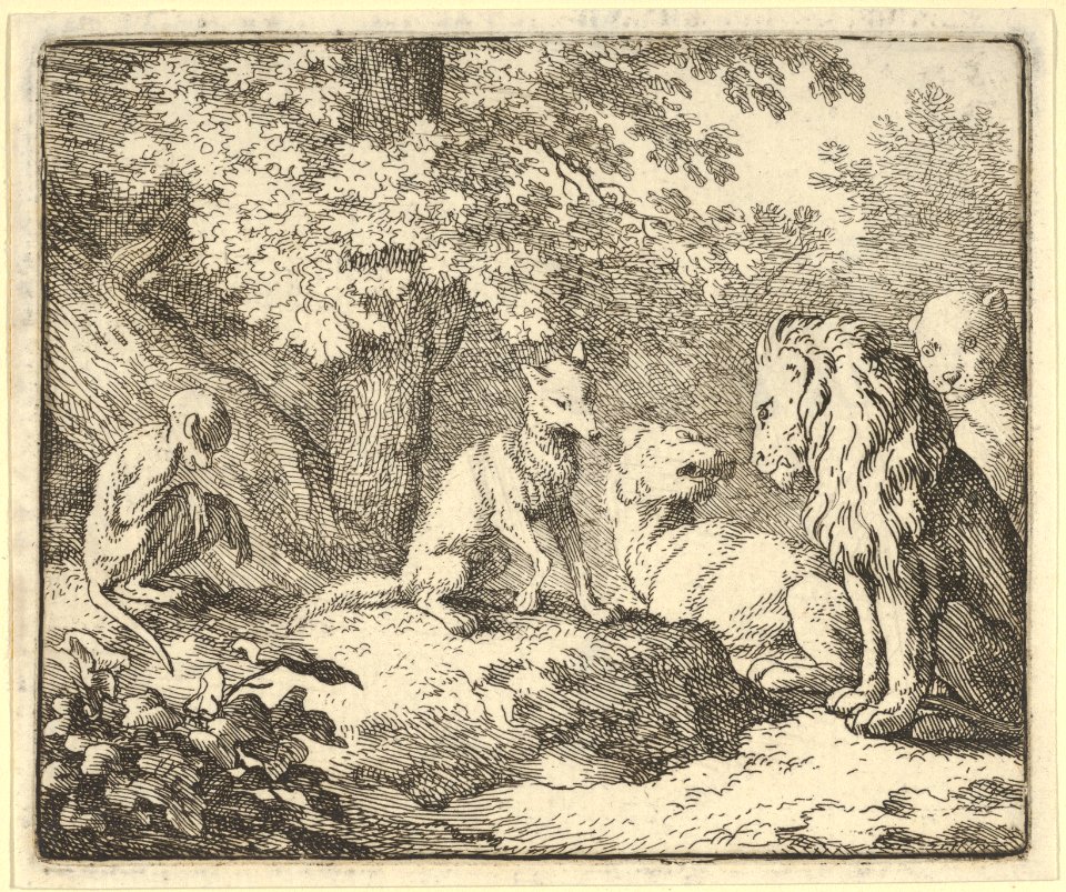 Renard Coninues his False Revelations from Hendrick van Alcmar's Renard The Fox MET DP837717