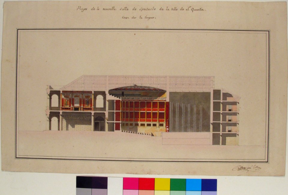 Project for the New Theater at St. Quentin (Aisne) - Section MET 1997.143.7