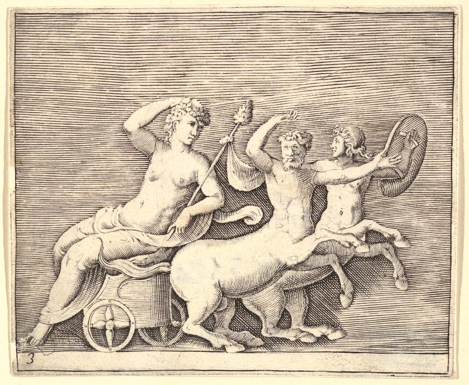 Reclining Female Figure on a Chariot drawn by Two Centaurs MET DP819659