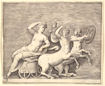 Reclining Female Figure on a Chariot drawn by Two Centaurs MET DP819659