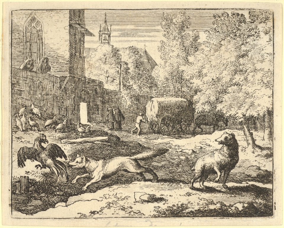 Renard Wants to Find a Rooster from Hendrick van Alcmar's Renard The Fox MET DP837709