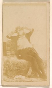 Reclining actress, from the Actresses series (N245) issued by Kinney Brothers to promote Sweet Caporal Cigarettes MET DP859955