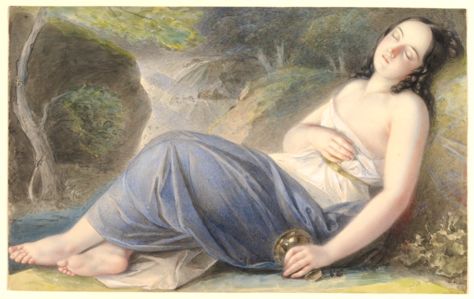 Psyche Asleep in a Landscape MET DP823637