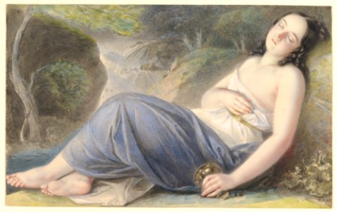 Psyche Asleep in a Landscape MET DP823637