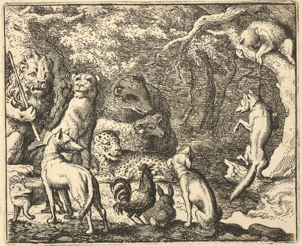 Renard Asks for Confession from Hendrick van Alcmar's Renard The Fox MET DP837713