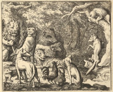 Renard Asks for Confession from Hendrick van Alcmar's Renard The Fox MET DP837713