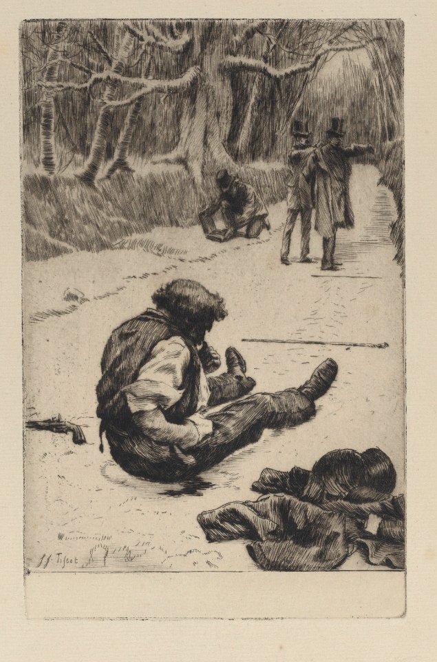 Renée Mauperin- Henri Mauperin Wounded after the Duel with Boisjorand de Villacourt Met DP885351