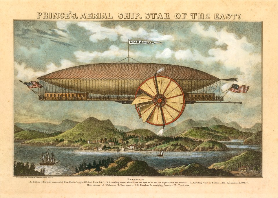 Prince's Aerial Ship. Star of the East! MET DT341102