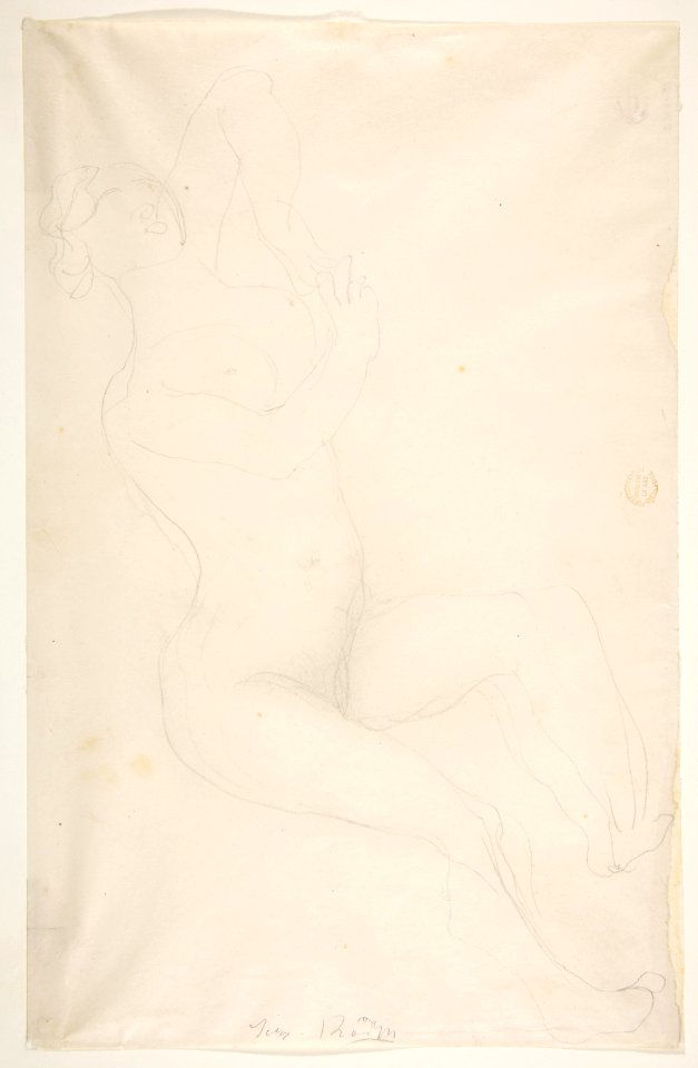 Reclining nude female figure MET DP812094