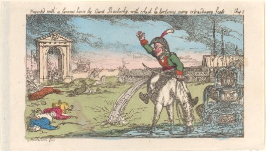 Presented with a famous horse by Count Przolossky, with which he performs many extraordinary feats MET DP883690