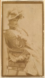 Profile of seated actress, from the Actresses series (N668) MET DPB869860