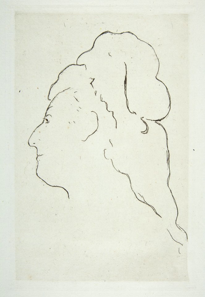 Profile of Eva Gonzales turned to the left MET DP815338