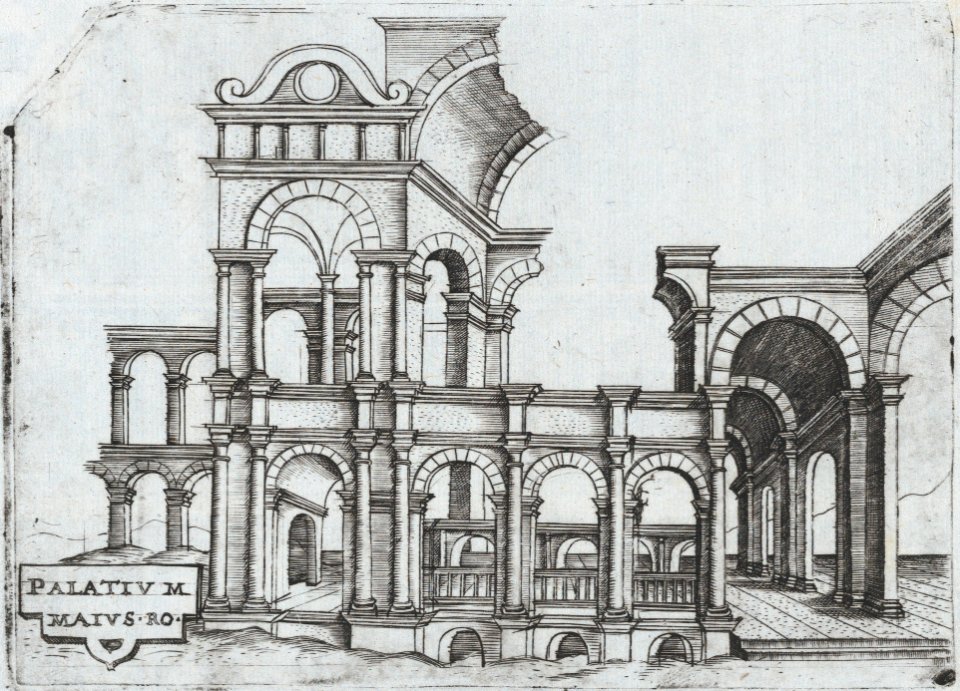 Porta Antonae, from a Series of Prints depicting (reconstructed) Buildings from Roman Antiquity MET DP874968