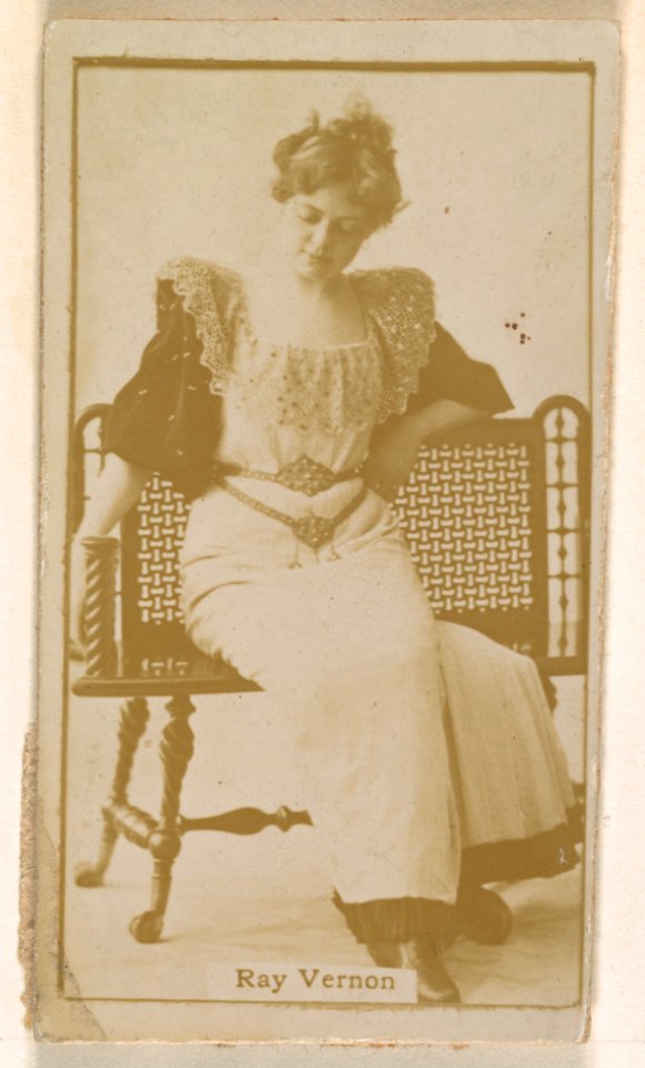 Ray Vernon, from the Actresses series (N245) issued by Kinney Brothers to promote Sweet Caporal Cigarettes MET DP859777
