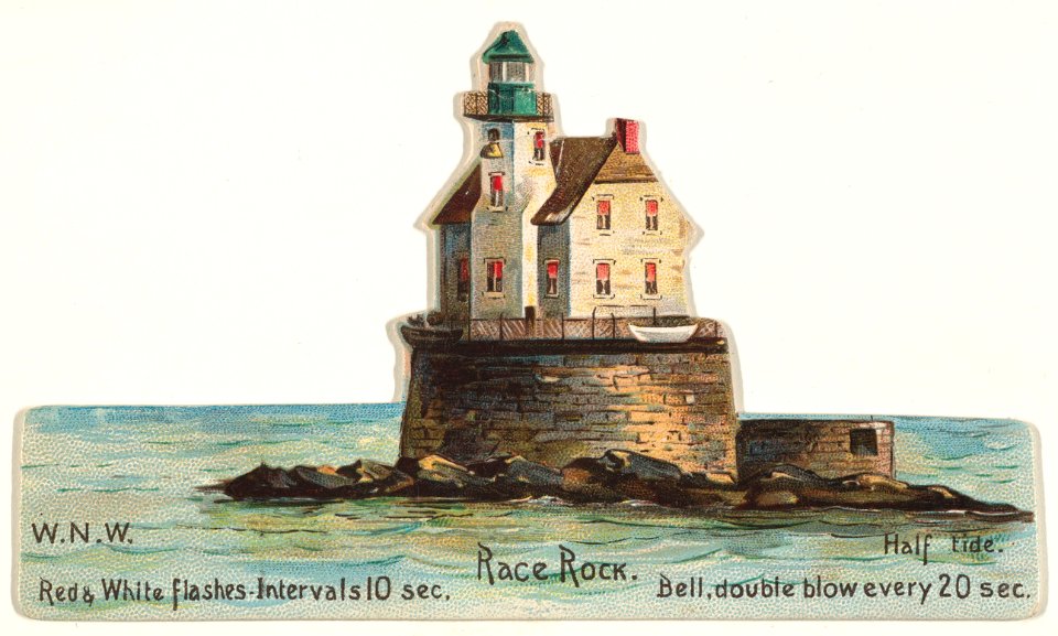 Race Rock, from the Lighthouses series (N119) issued by Duke Sons & Co. to promote Honest Long Cut Tobacco MET DPB873703
