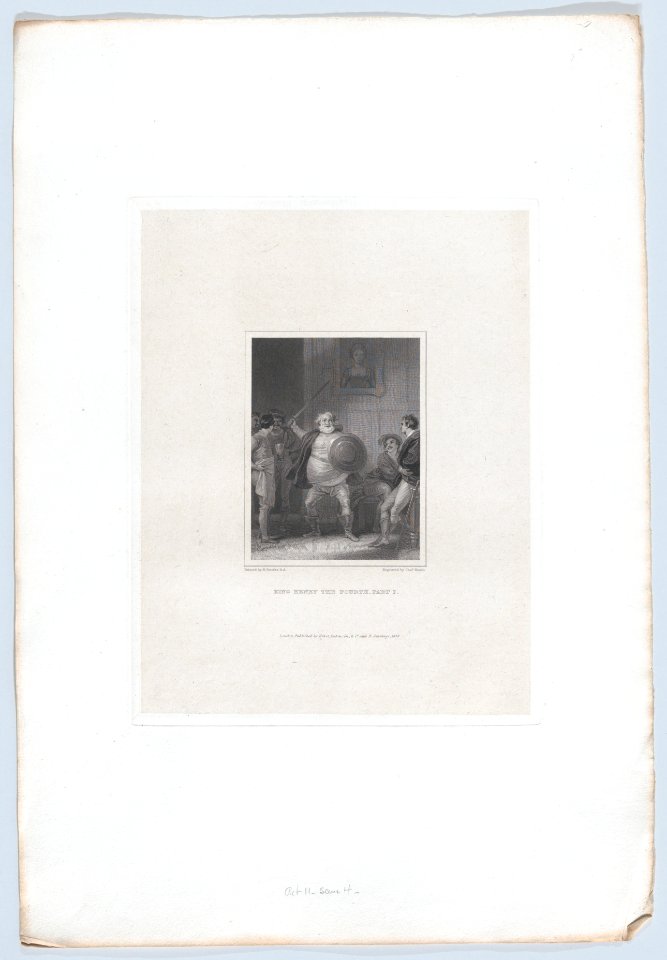 Prince Henry and Falstaff at the Boar's Head Tavern, Eastcheap (Shakespeare, King Henry the Fourth, Part I, Act 2, Scene 4) MET DP870201