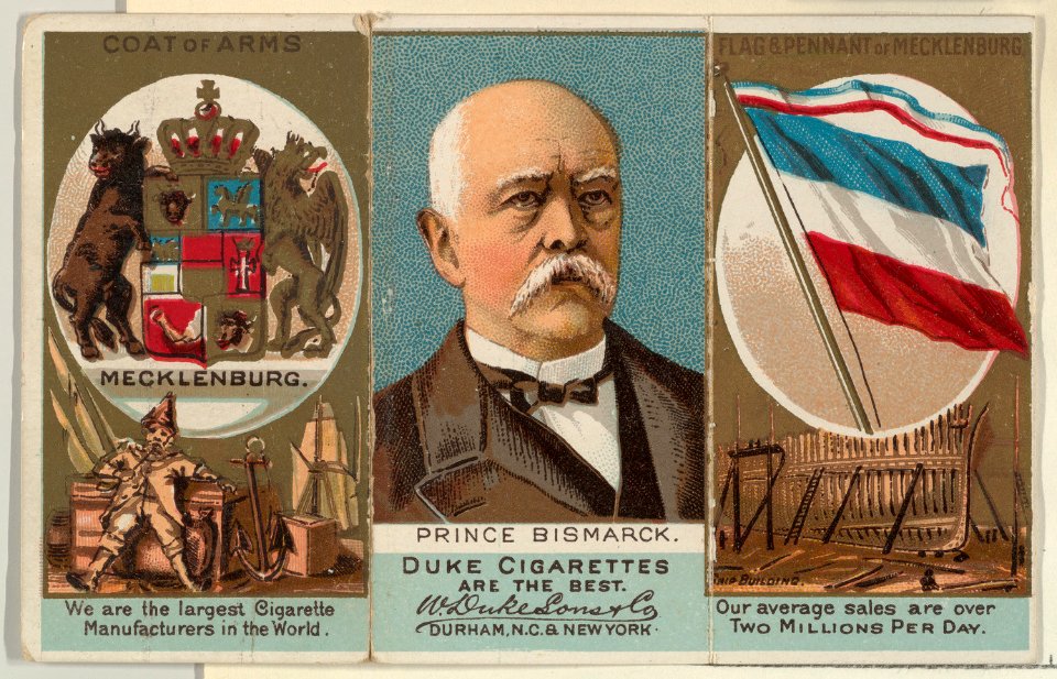 Prince Bismarck of Mecklenburg, from the Rulers, Flags, and Coats of Arms series (N126-2) issued by W. Duke, Sons & Co. MET DPB873893