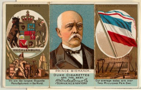 Prince Bismarck of Mecklenburg, from the Rulers, Flags, and Coats of Arms series (N126-2) issued by W. Duke, Sons & Co. MET DPB873893