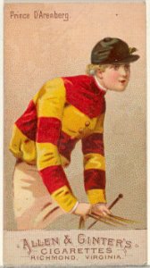 Prince D'Arenberg, from the Racing Colors of the World series (N22b) for Allen & Ginter Cigarettes MET DP835226