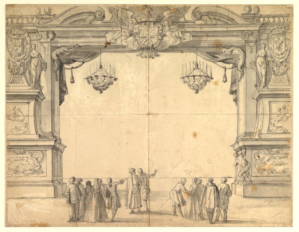 Proscenium Arch of a Court Theater MET DP820644