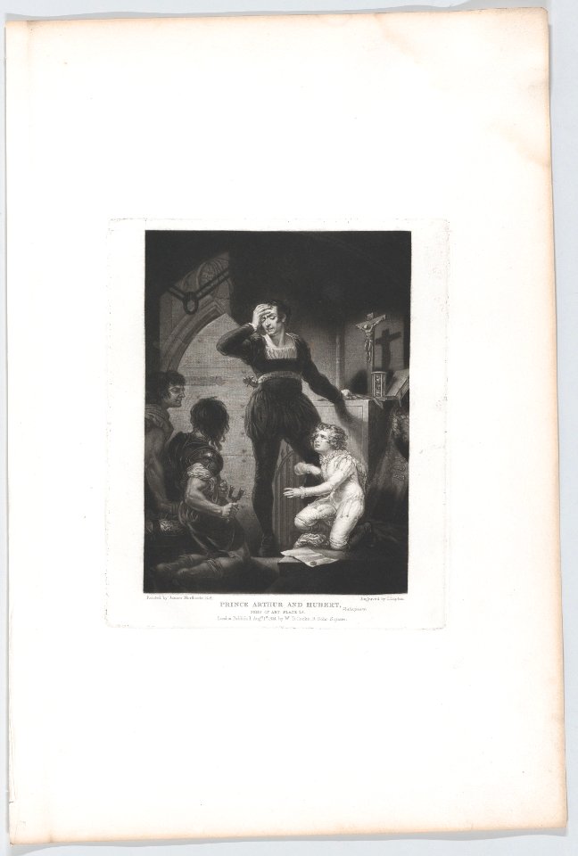 Prince Arthur and Hubert (Shakespeare, King John, Act 4, Scene 1) MET DP860204