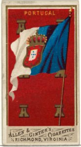Portugal, from Flags of All Nations, Series 1 (N9) for Allen & Ginter Cigarettes Brands MET DP841334