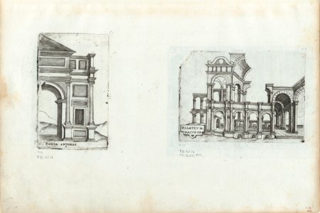 Porta Antonae, from a Series of Prints depicting (reconstructed) Buildings from Roman Antiquity MET DP874966