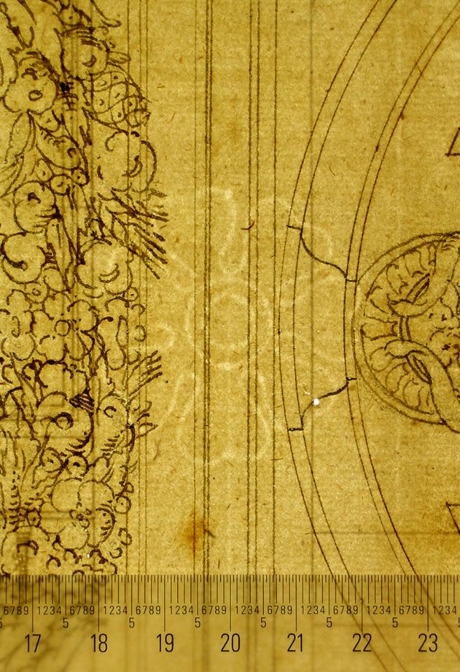 Porta Pia, elevation (recto) Porta Pia, window, elevation; section (verso) MET sf49 92 56-watermark