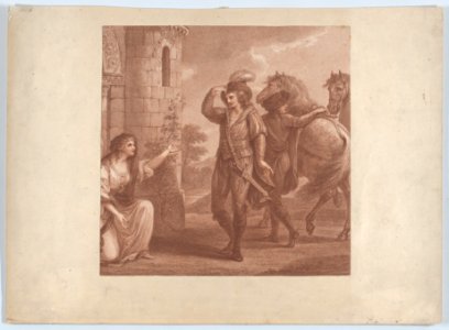 Prince Edmund, surnam'd Ironside and Algitha MET DP860139