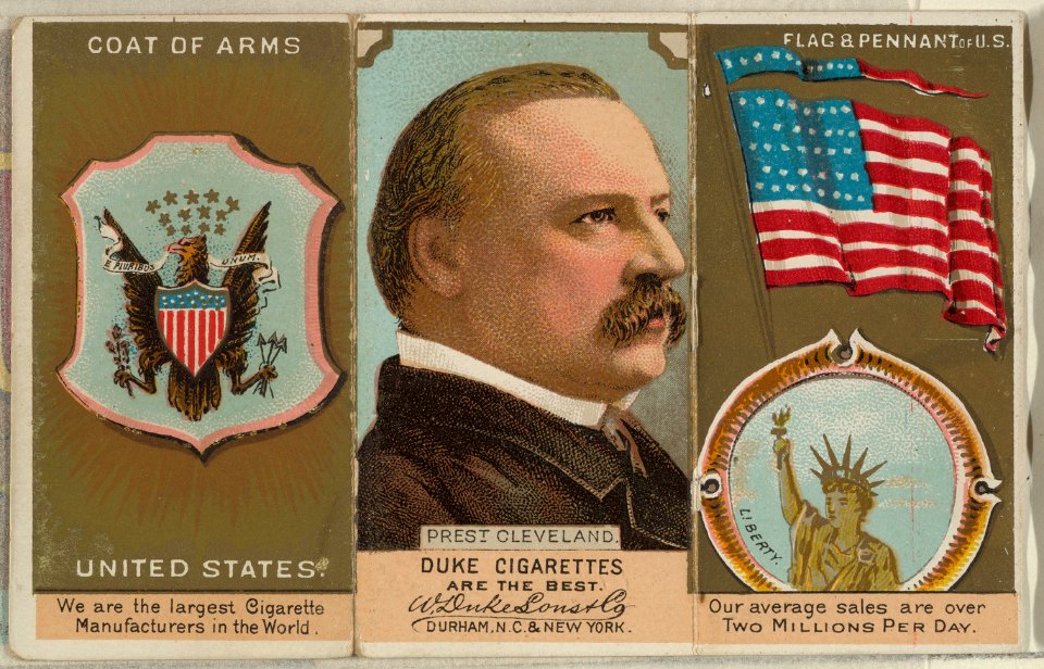 President Cleveland, United States, from the Rulers, Flags, and Coats of Arms series (N126-2) issued by W. Duke, Sons & Co. MET DPB873908