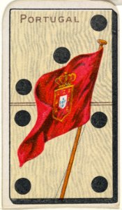 Portugal, from the National Flag on Domino series (T177) issued by Kinney Brothers to promote Sweet Caporal Cigarettes MET DP842639