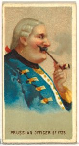 Prussian Officer of 1725, from World's Smokers series (N33) for Allen & Ginter Cigarettes MET DP838636