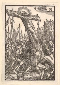 Raising of the Cross, from The Fall and Salvation of Mankind Through the Life and Passion of Christ MET DP832979