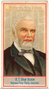 R.T. Van Horn, Kansas City Daily Journal, from the American Editors series (N1) for Allen & Ginter Cigarettes Brands MET DP827870
