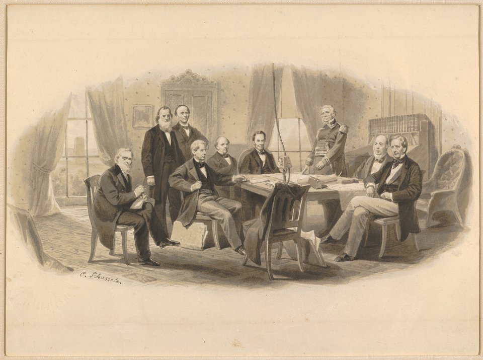 President Lincoln and His Cabinet MET DP832646